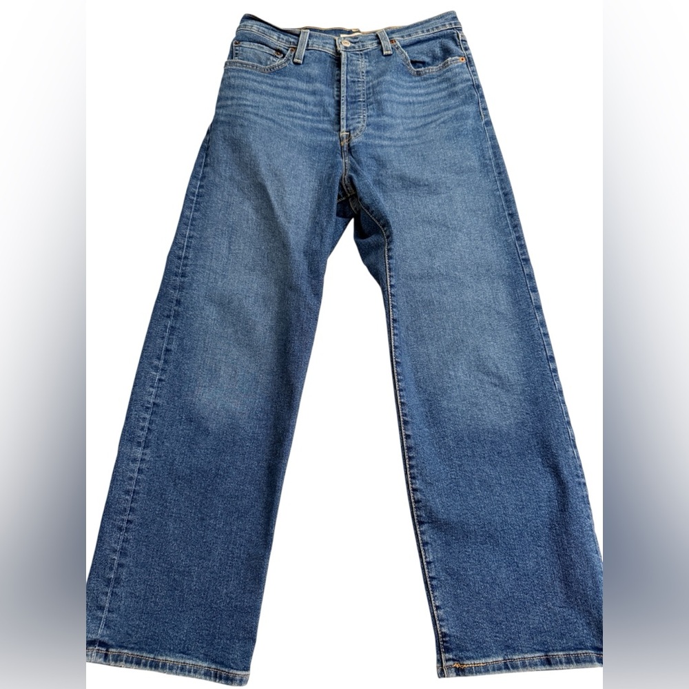 Levi’s Ribcage Straight Ankle Jeans W29 L27 Button Fly